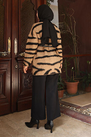 Zebra Desenli Triko Takım Taba 6154