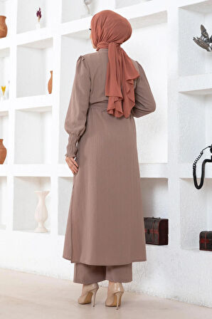 Yırtmaç Detaylı Takım Vizon MSW19233-5