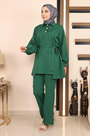 Yırtmaçlı Takım Zümrüt MSW19129-4