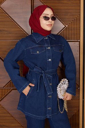 Luna Denim Takım Koyu Mavi 19299