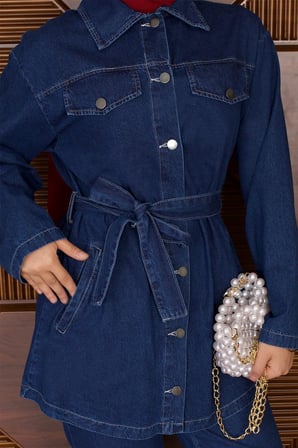 Luna Denim Takım Koyu Mavi 19299