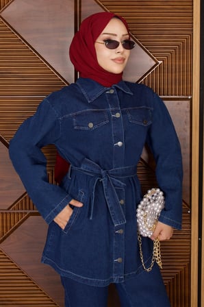 Luna Denim Takım Koyu Mavi 19299
