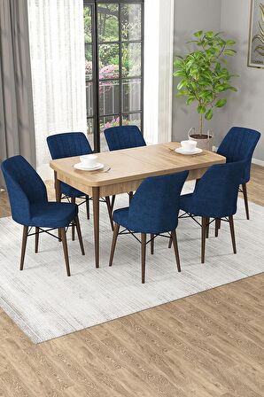 Rovena Alto Meşe 70x114 Açılabilir Suntalam Yemek Odası Takımı 6 Adet Sandalye