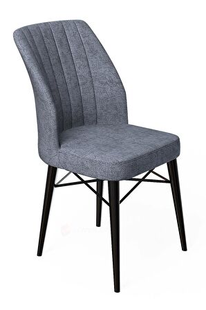 Rovena Alto Siyah Mermer 70x114 Açılabilir Suntalam Yemek Odası Takımı 6 Adet Sandalye