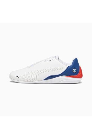  Puma Erkek Beyaz-Mavi-Kırmızı Bmw M Motorsport Drift Cat Decima Spor Ayakkabı VO30730406