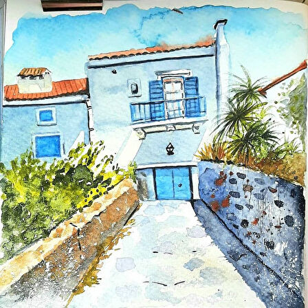 Kare 20x20 cm eskiz defteri (suluboya ve grafik için) Watercolour big sketchbook