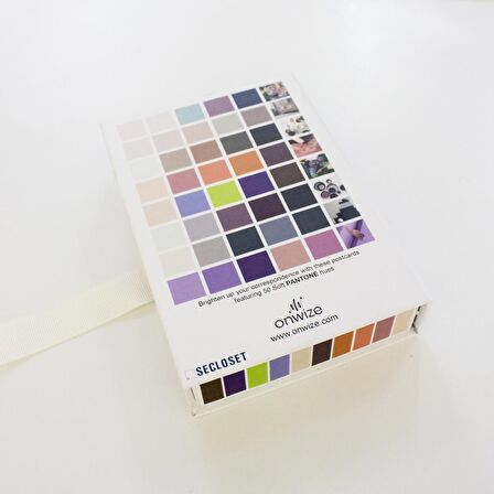 Pantone 50 Postcards Scrapbooking Sanat Kartları