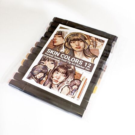 Marker Set 12’li CILT TONLAR (Touch Twin)