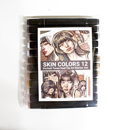 Marker Set 12’li CILT TONLAR (Touch Twin)
