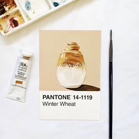 Pantone 25 ad. Toprak renler Postcards Scrapbooking Sanat Kartları