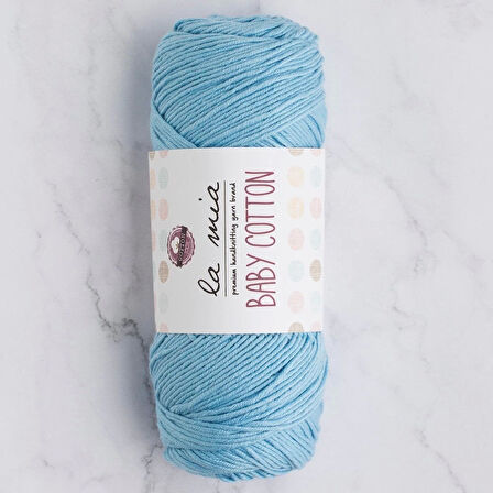 La Mia Baby Cotton Mavi El Örgü İpi - L041 - 33640