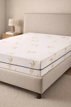 Kılıf Bamboo 90x190 Yatak Kılıfı Koruyucusu Örtüsü Fermuarlı Kapitone Fit Zippered Mattress Cover