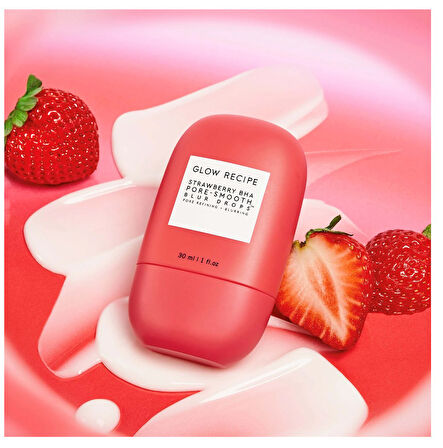 GLOW RECIPE Strawberry BHA Pore-Smooth Blur Drops - Gözenek Sıkılaştırıcı Serum 30 ML 