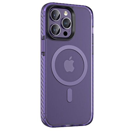 Gpack Apple iPhone 14 Pro Max Kılıf Locik Mat Magsafe Şarj Özellikli Kapak