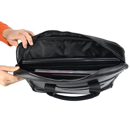 SİA ÇANTA KALİTELİ YUMUŞAK VİNNEKS KUMAŞ ÇOK GÖZLÜ EL TUTMA & ÇAPRAZ ASKILI LAPTOP VE EVRAK ÇANTASI  17'' İNÇ
