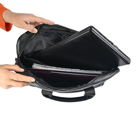 SİA ÇANTA KALİTELİ YUMUŞAK VİNNEKS KUMAŞ ÇOK GÖZLÜ EL TUTMA & ÇAPRAZ ASKILI LAPTOP VE EVRAK ÇANTASI  17'' İNÇ