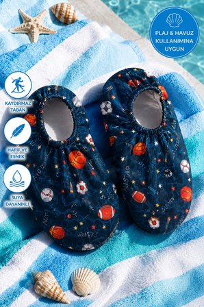 Champion Balls Desenli Erkek Bebek - Çocuk Deniz Ayakkabısı 