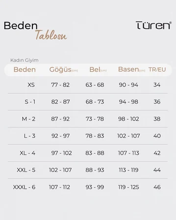 Türen Ekoseli Dokuma Tek Alt Kapri 3617/Ekru
