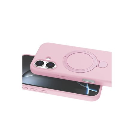 Apple iPhone 16 Plus Regal Magsafe Standlı Kapak - Açık Pembe