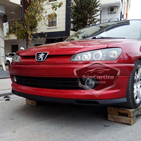 Peugeot 306 1993-2002 Uyumlu Üniversal Laguna Lip Esnek Ön Lip 2 Parça Tampon Altı Dil Karlık Ön Ek