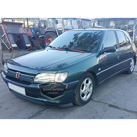 Peugeot 306 1993-2002 Uyumlu Üniversal Laguna Lip Esnek Ön Lip 2 Parça Tampon Altı Dil Karlık Ön Ek