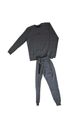 Koyu Gri Eşofman Takımı L