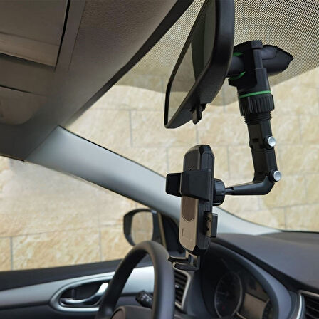 caselka® Dikiz Aynasına Takılabilen Eklemli Telefon Tutucu Aparat