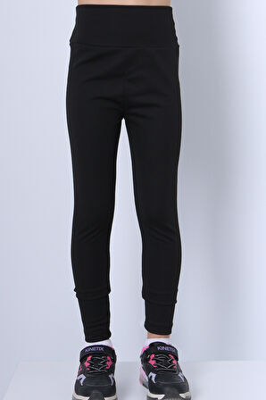 KIZ ÇOCUK TAYT YÜKSEK BEL DÜZ RENK DALGIÇ KUMAŞ C2