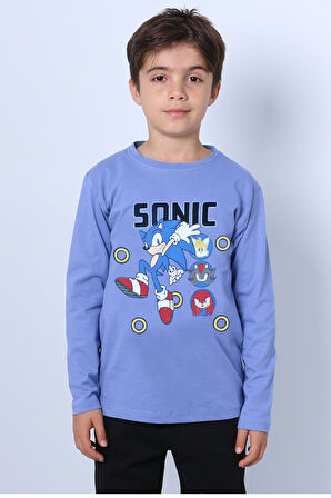 ERKEK ÇOCUK UZUN KOLLU TSHİRT BASKILI BİSKLET YAKA C45 