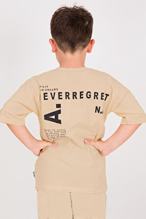 ERKEK ÇOCUK ŞORTLU TAKIM SIRT BASKILI CEP DETAYLI B19