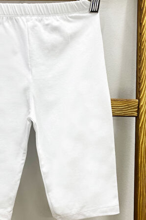 KIZ ÇOCUK KISA TAYT DÜZ RENK BELİ LASTİKLİ D27