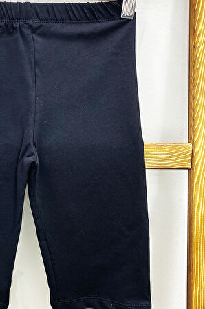 KIZ ÇOCUK KISA TAYT DÜZ RENK BELİ LASTİKLİ D27