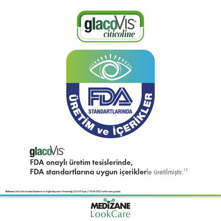 Medizane LookCare GlacoVIS Citicoline Gıda Takviyesi - 30 Kapsül