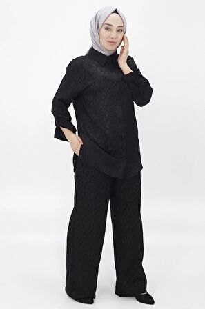 CYLN24226 JAKAR KUMAŞ DESENLİ İKİLİ TAKIM