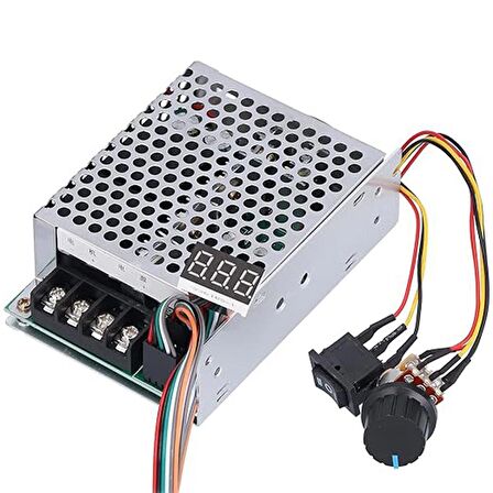 10V-55V 40A PWM Fırçalı DC Motor Sürücü (CW CCW Ters Haraket Anahtarlı ve LED Ekranlı)