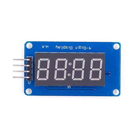 TM1637 4 Digit LED Saat Display Modülü