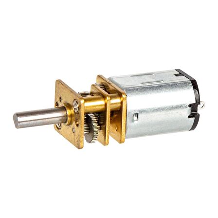N20 12V DC 500 RPM 1:50 Mikro Metal Redüktörlü Motor