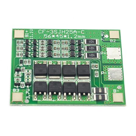 3S 12V 25A BMS Şarj Modülü