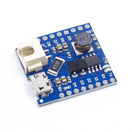 WeMos D1 Mini Lityum Batarya Şarj Kartı v1.1 (Tek Lityum Pil Şarj)