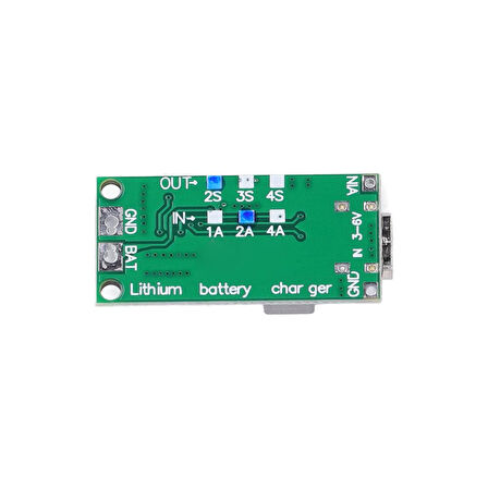 2S 2A Li-on Lipo Pil - Batarya Şarj Modülü Type-C Çok Hücreli 18650 Lityum 8.4V