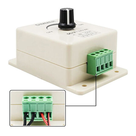 Led Dimmer DC 12V 24V 8A Ayarlanabilir Parlaklık Kontrolü