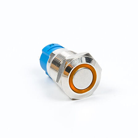 12mm 12-24V Su Geçirmez Self-Lock Metal Buton