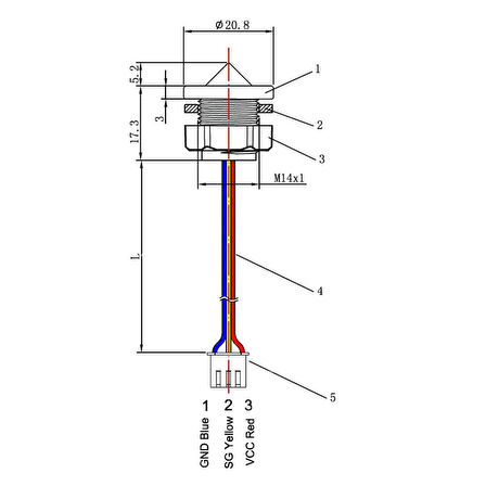 FS-IR02B Fotoelektrik Su Seviye Sensörü
