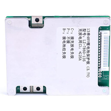 13S 48V 30A Lityum Pil Batarya BMS Kartı