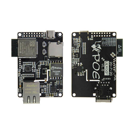 T-Internet-POE ESP32-WROOM LAN8720A Chip Ethernet Adaptörü ve Downloader Genişleme Kartı 
