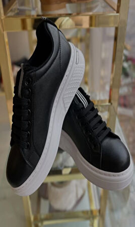 Günlük Kadın Sneaker | Kalın Taban & Şerit Detaylı