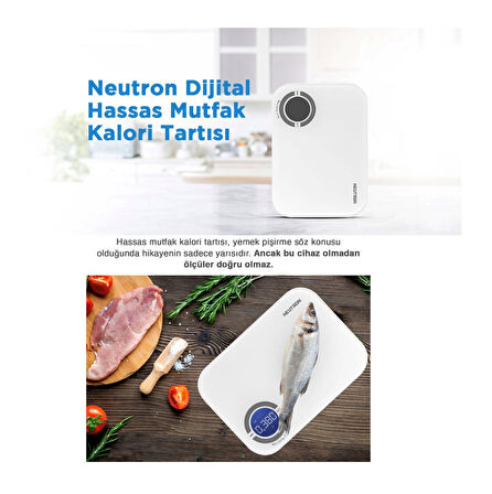 Neutron Dijital Bluetooth Destekli Hassas Mutfak Kalori Tartısı