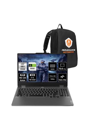 LOQ 15IRX10 i5 14500HX 96GB 4+4TB SSD RTX5050/8GB 100W 15.6" FHD 144Hz FDOS Gaming Laptop