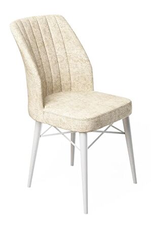 Rovena Lera Beyaz Mermer 70x110 Sabit Mdf Mutfak Masası Takımı 2 Adet Sandalye