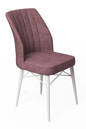 Rovena Lera Beyaz Mermer 70x110 Sabit Mdf Mutfak Masası Takımı 4 Adet Sandalye